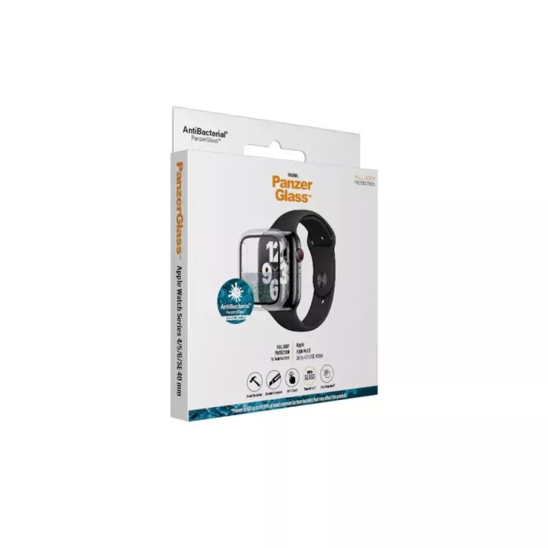 PanzerGlass ® Viso korpuso apsauginis stiklas Skaidrus Apple Watch Series SE 3 | 6 | 5 | 4 | 40mm