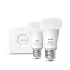 LED protingų lempučių rinkinys Philips Hue White and Colour Ambience — 2× E27 11W, Bluetooth/Zigbee