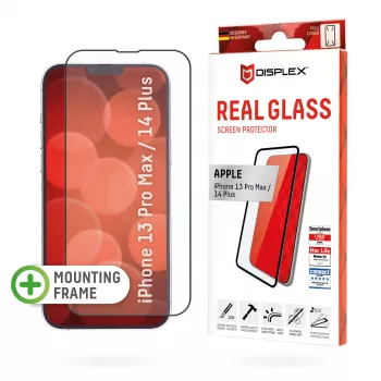 Displex Full Cover apsauginis stiklas Apple iPhone 13 Pro Max 14 Plus, grūdintas, atsparus įbrėžimams