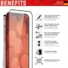Displex Full Cover apsauginis stiklas Apple iPhone 13 Pro Max 14 Plus, grūdintas, atsparus įbrėžimams