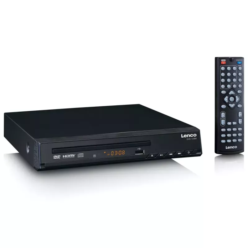 DVD grotuvas Lenco DVD-120 juodas NTSC PAL 20–20000 Hz 90 dB