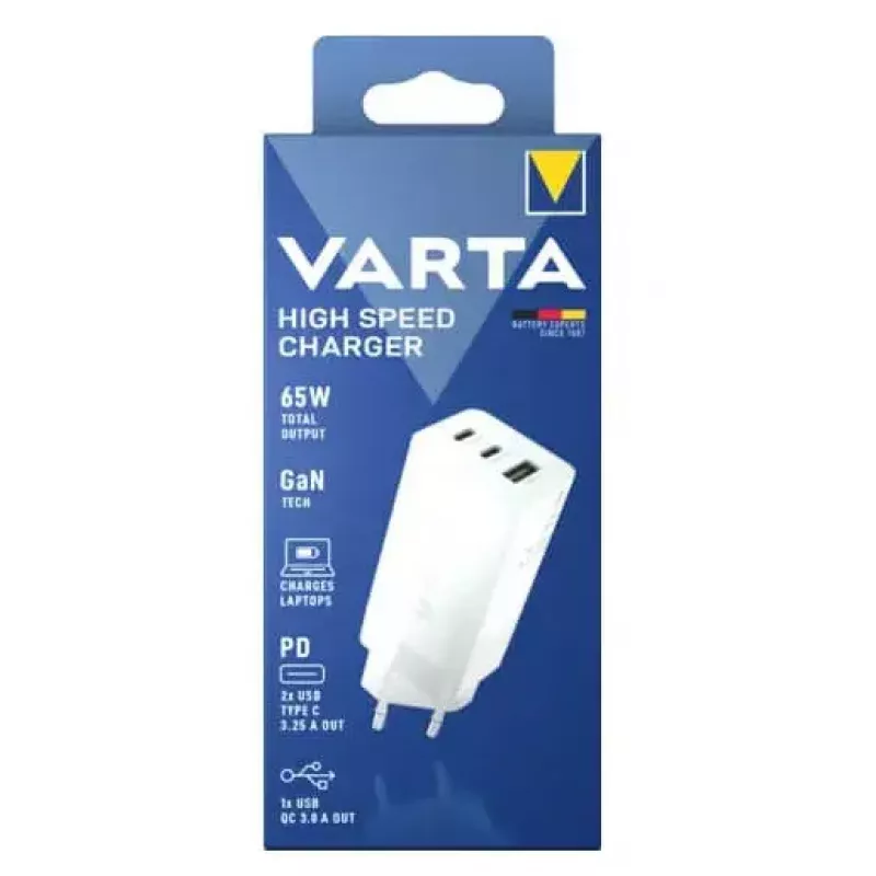 Vidinis įkroviklis Varta 57936 101 111 Universalus AC USB 1x USB 2.0 1x USB Type-C