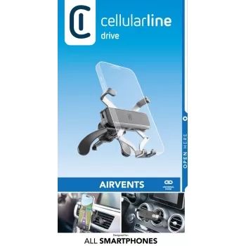 Cellularline Slide Fit – universalus laikiklis telefonui automobilyje su automatiniu atidarymu