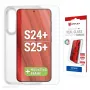 Displex Screen Protector + Dėklas Samsung Galaxy S24+/S25+, Eco montavimo rėmelis, atsparus įbrėžimams