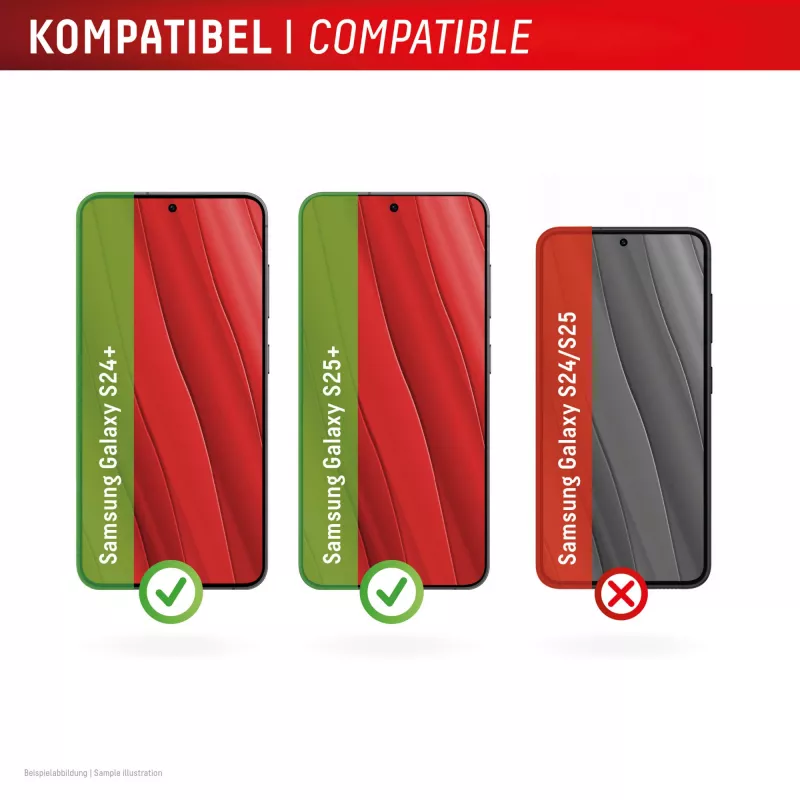Displex Screen Protector + Dėklas Samsung Galaxy S24+/S25+, Eco montavimo rėmelis, atsparus įbrėžimams