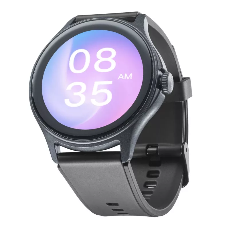 Cellularline ION PRO Round išmanusis laikrodis su Bluetooth® ir programėle, 3,51 cm (1,38 colio), TFT, liečiamas ekranas, 0,00064 GB, 98 g