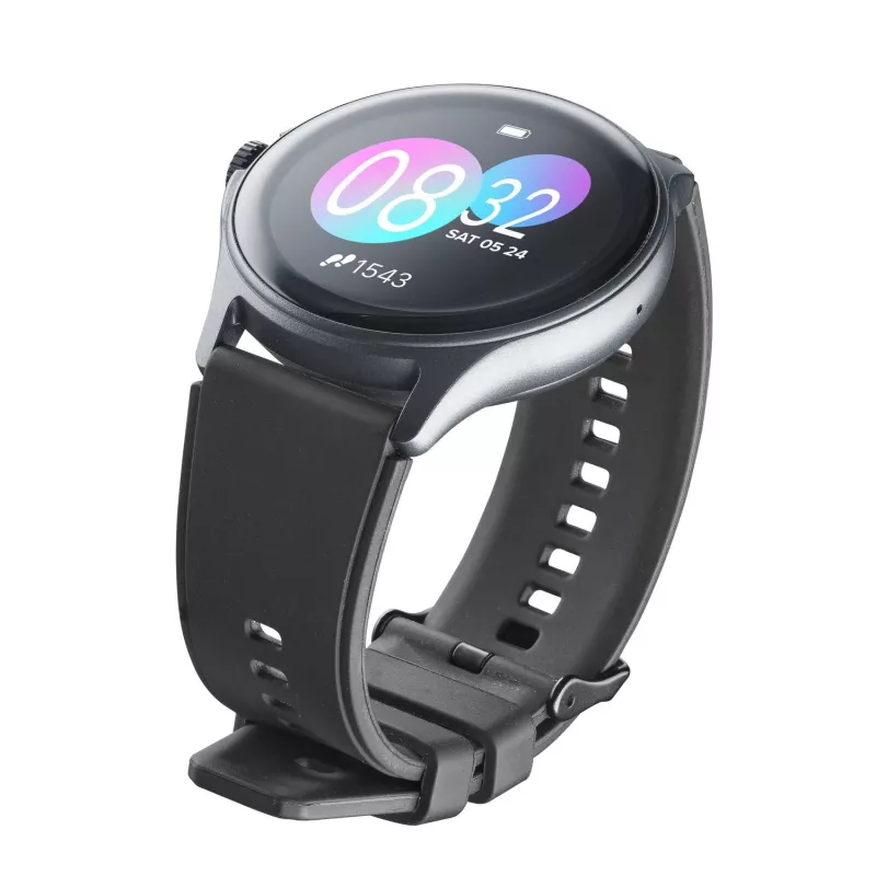 Cellularline ION PRO Round išmanusis laikrodis su Bluetooth® ir programėle, 3,51 cm (1,38 colio), TFT, liečiamas ekranas, 0,00064 GB, 98 g