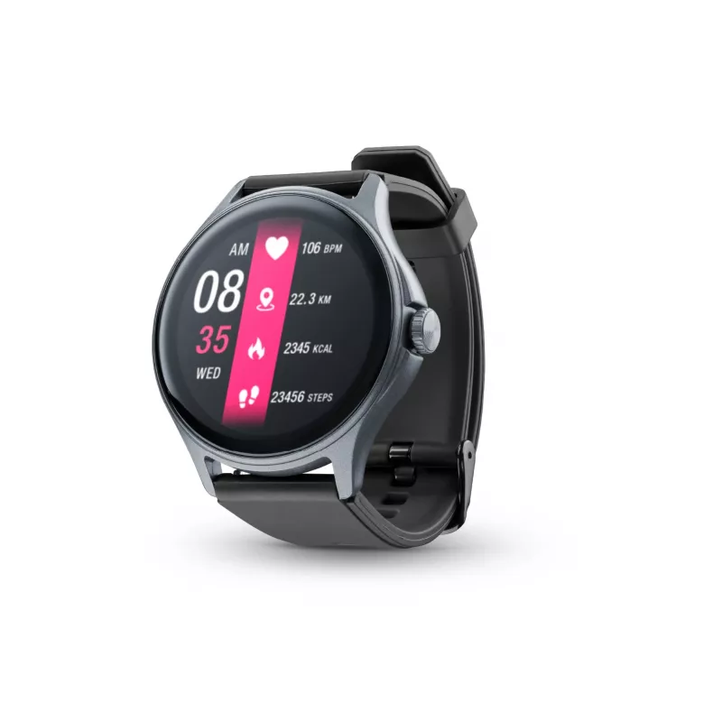 Cellularline ION PRO Round išmanusis laikrodis su Bluetooth® ir programėle, 3,51 cm (1,38 colio), TFT, liečiamas ekranas, 0,00064 GB, 98 g