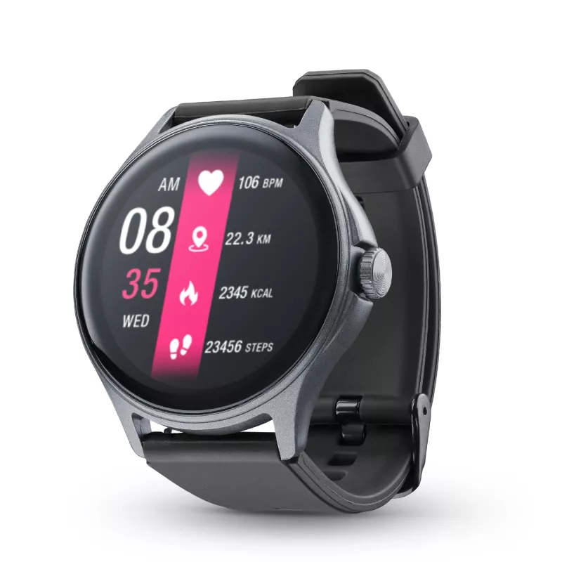 Cellularline ION PRO Round išmanusis laikrodis su Bluetooth® ir programėle, 3,51 cm (1,38 colio), TFT, liečiamas ekranas, 0,00064 GB, 98 g