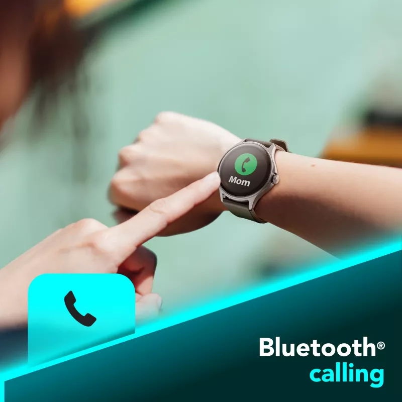 Cellularline ION PRO Round išmanusis laikrodis su Bluetooth® ir programėle, 3,51 cm (1,38 colio), TFT, liečiamas ekranas, 0,00064 GB, 98 g