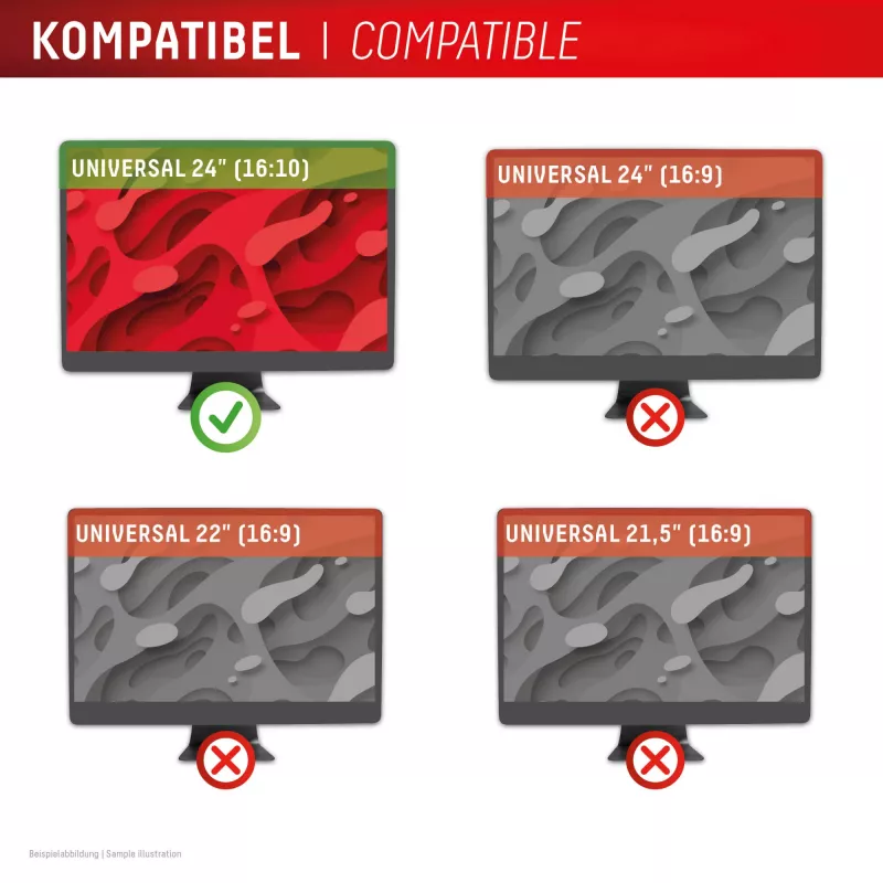 Displex PRIVACY SAFE nuimamas dvipusis privatumo filtras 24 colių (16:10) monitoriui