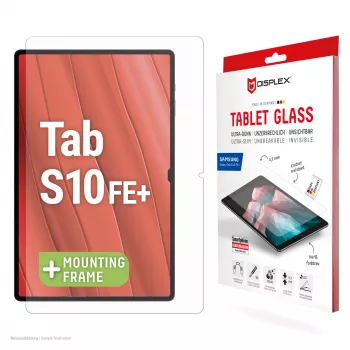 Displex Tablet Glass (9H) Samsung Galaxy Tab S10 FE+ su Eco montavimo rėmeliu, nedūžtantis