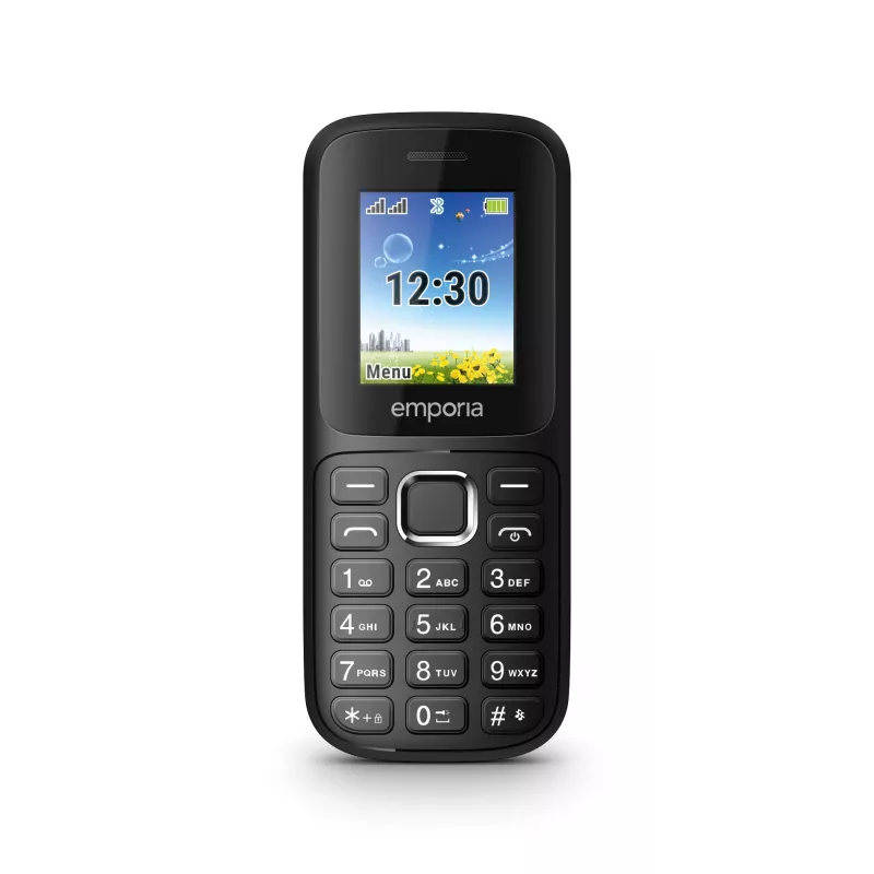 Emporia emporia313 4,5 cm (1,77 colio) 64,6 g Juodas senjorų telefonas