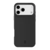 Cellularline Sensation – Minkštas silikoninis dėklas iPhone 17 Pro, švelnaus prisilietimo apdaila, juodos spalvos