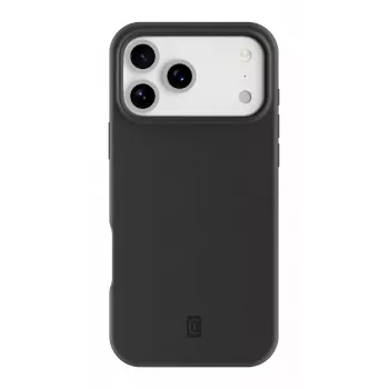 Cellularline Sensation – Minkštas silikoninis dėklas iPhone 17 Pro, švelnaus prisilietimo apdaila, juodos spalvos