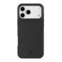 Cellularline Sensation – Minkštas silikoninis dėklas iPhone 17 Pro, švelnaus prisilietimo apdaila, juodos spalvos