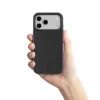Cellularline Sensation – Minkštas silikoninis dėklas iPhone 17 Pro, švelnaus prisilietimo apdaila, juodos spalvos