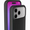 Cellularline Sensation – Minkštas silikoninis dėklas iPhone 17 Pro, švelnaus prisilietimo apdaila, juodos spalvos