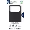 Cellularline Sensation – itin minkštas silikoninis dėklas, skirtas iPhone 17 Pro Max, su švelniu paviršiumi