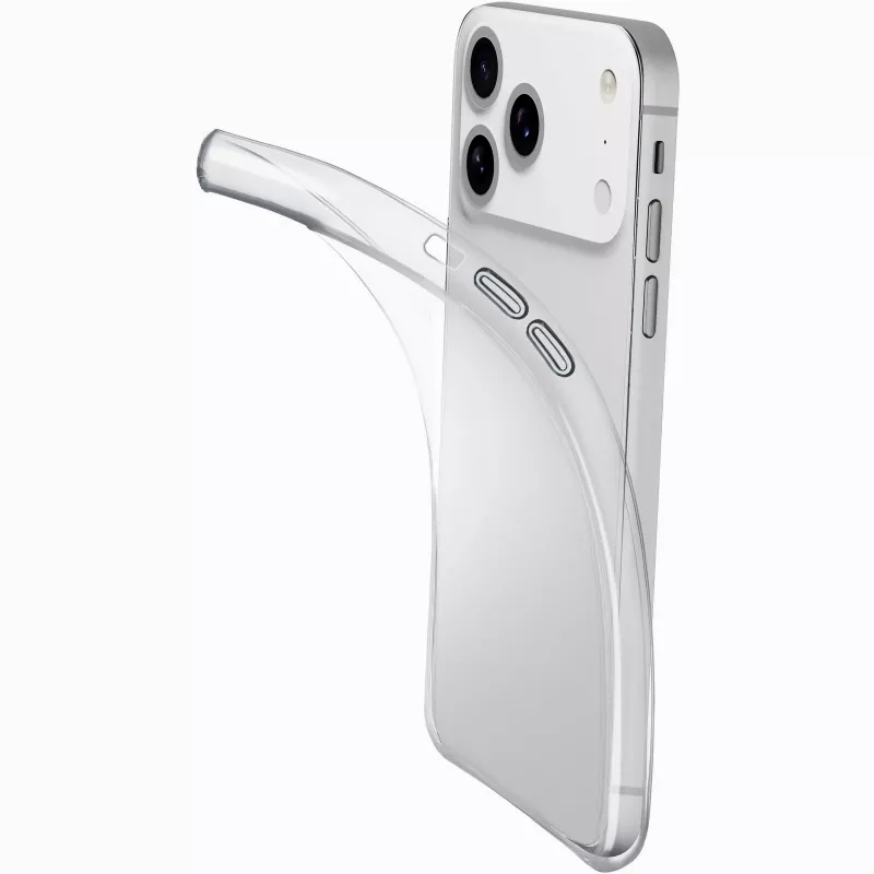 Cellularline Fine dėklas iPhone 17 Pro, skaidrus