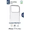 Cellularline Clear Protect kietas dėklas su guminiais kraštais, iPhone 17 Pro Max, skaidrus