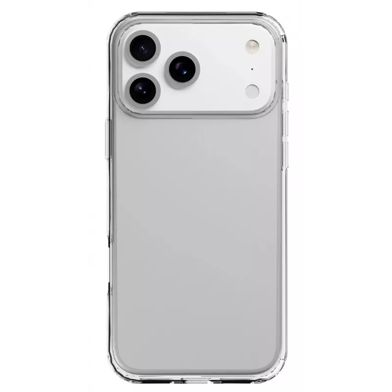 Cellularline Clear Protect kietas dėklas su guminiais kraštais, iPhone 17 Pro Max, skaidrus