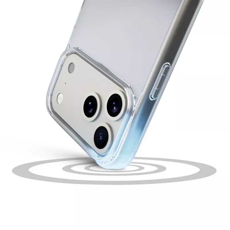 Cellularline Clear Protect kietas dėklas su guminiais kraštais, iPhone 17 Pro Max, skaidrus
