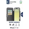 Cellularline Book Agenda dėklas iPhone Air su magnetiniu užsegimu, dirbtinės odos, juodas
