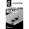 Cellularline Camera Lens Ring - iPhone 17 Grūdintas stiklas fotoaparato apsaugai