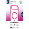 Cellularline Iconic Mag – permatomas iPhone dėklas su spalvotais kraštais, suderinamas su MagSafe