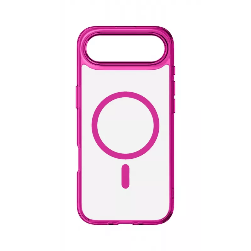 Cellularline Iconic Mag – permatomas iPhone dėklas su spalvotais kraštais, suderinamas su MagSafe
