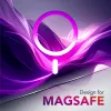 Cellularline Iconic Mag – permatomas iPhone dėklas su spalvotais kraštais, suderinamas su MagSafe