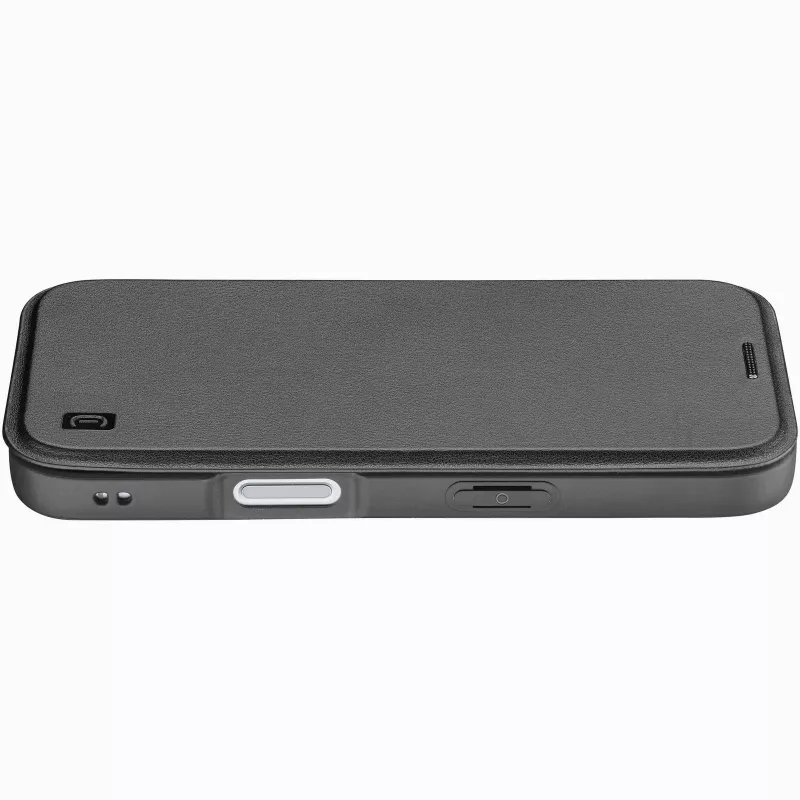 Cellularline Daily Mag - iPhone 17 knyginis dėklas su permatoma kieta nugarėle, suderinamas su MagSafe® ekosistema