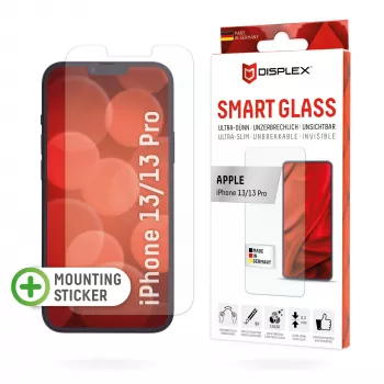 Displex Smart Glass (9H) Apple iPhone 13/13 Pro apsauginis stiklas su montavimo lipduku, nedūžtantis