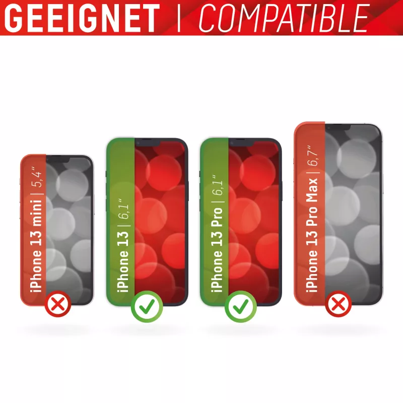 Displex Smart Glass (9H) Apple iPhone 13/13 Pro apsauginis stiklas su montavimo lipduku, nedūžtantis