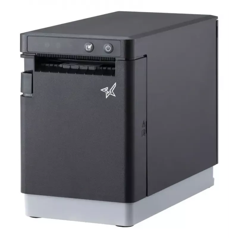 Etikečių spausdintuvas Star Micronics mC-Label2 – tiesioginis terminis 300x300 DPI, 180 mm/s, 20–60 mm plotis, Ethernet/Wi‑Fi/Bluetooth