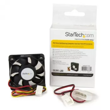 StarTech.com 50x10mm atsarginis kompiuterio korpuso ventiliatorius su rutuliniais guoliais, TX3/LP4 jungtimi