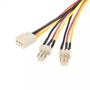 StarTech.com 12 colių TX3 ventiliatoriaus maitinimo šakotuvas, Molex (3 kontaktų), 2 x Molex (3 kontaktų), 0,3 m, vyriškas, moteriškas, tiesus