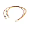StarTech.com 12 colių TX3 ventiliatoriaus maitinimo šakotuvas, Molex (3 kontaktų), 2 x Molex (3 kontaktų), 0,3 m, vyriškas, moteriškas, tiesus