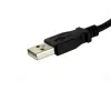 StarTech.com 1 ft Panel Mount USB laidas A į A - M/M, 0,3 m, USB A, USB A, USB 2.0, Vyriška/Moteriška, Juoda