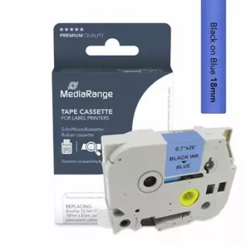 Spausdintuvo juostelė MediaRange MRBTZ541 juoda 1,8 cm 8 m