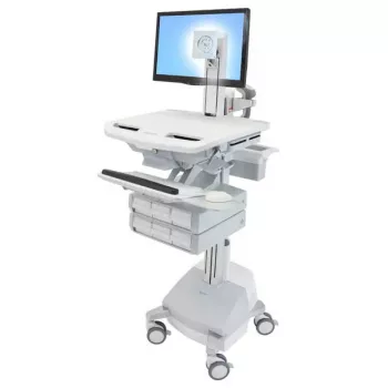 Multimedijos vežimėlis Ergotron StyleView aliuminio pilkos ir baltos spalvos