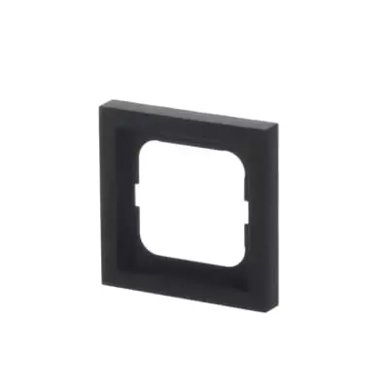 Laikiklio dangtelis Busch-Jaeger 1721-885K juodas, termoplastikas, bevaržtis, 80×80 mm, 11 mm storio