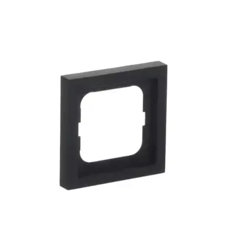 Laikiklio dangtelis Busch-Jaeger 1721-885K juodas, termoplastikas, bevaržtis, 80×80 mm, 11 mm storio