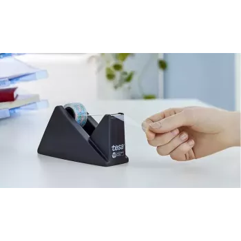 Juostų dozatorius TESA Easy Cut Desk Dispenser ecoLogo 59327 juodas