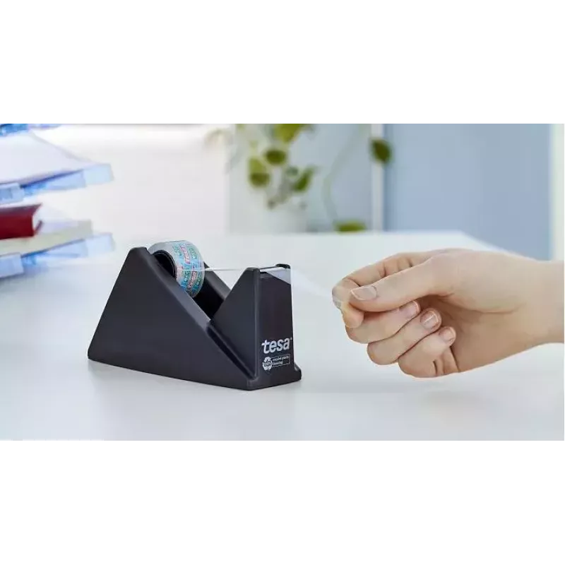 Juostų dozatorius TESA Easy Cut Desk Dispenser ecoLogo 59327 juodas