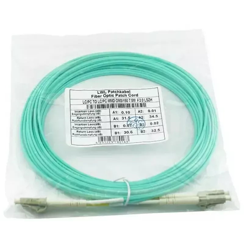 BlueOptics InfiniBand šviesolaidinis kabelis 10m 2x LC LC/APC žalias