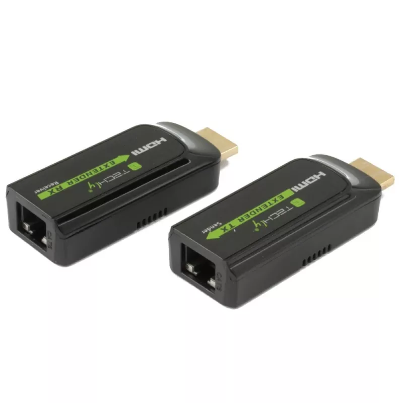Techly IDATA EXT-E70S HDMI prailgintuvas AV siųstuvas ir imtuvas juodas