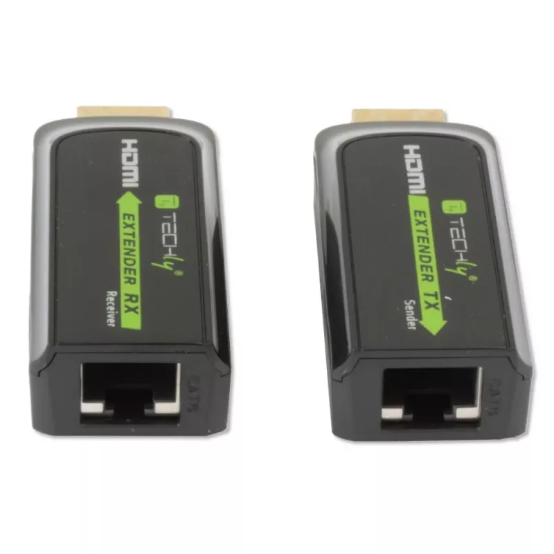 Techly IDATA EXT-E70S HDMI prailgintuvas AV siųstuvas ir imtuvas juodas