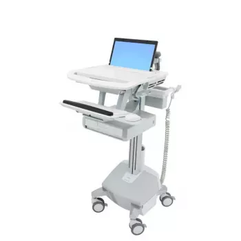Ergotron StyleView multimedijos vežimėlis aliuminis pilkai baltas